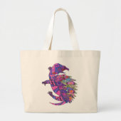 Turtle design (Womens) Grote Tote Bag (Voorkant)
