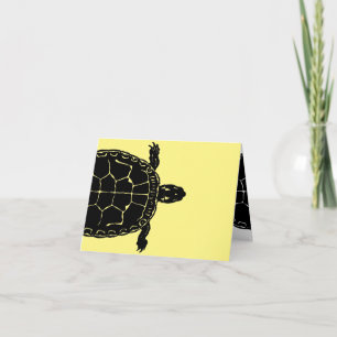 Turtle Désolé Je suis en retard Carte de voeux