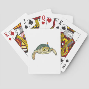 Turtle Diver Snorkel Pokerkaarten