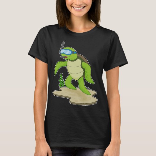 Turtle Diver Snorkel T-shirt (Voorkant)