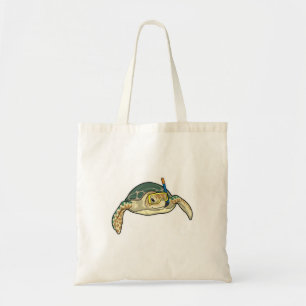Turtle Diver Snorkel Tote Bag