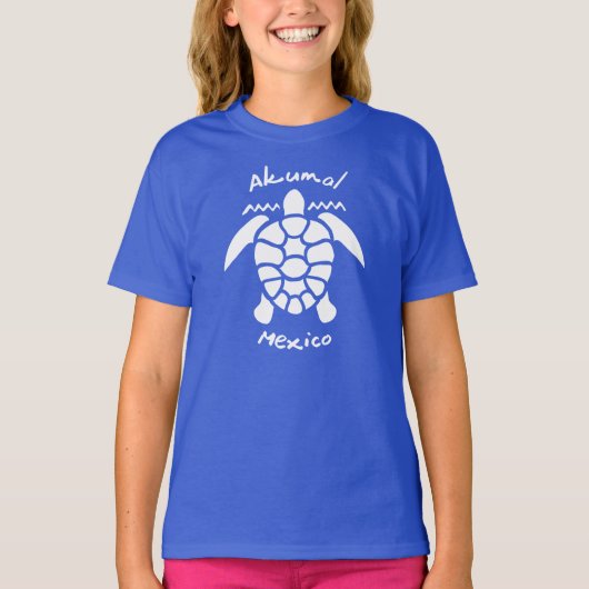 Turtle Diving Akumal, Mexique T-shirt (Devant)