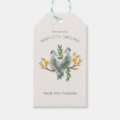 Turtle Doves | 12 dagen kerstvakantie Cadeaulabel (Voorkant)