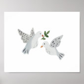 Turtle Doves Art Print (Voorkant)