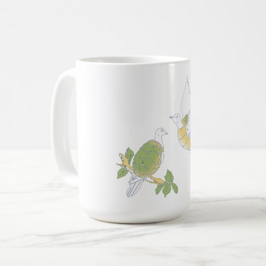 Turtle Doves Koffiemok (Voorkant links)