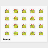 Turtle duo selfie fun ronde sticker (Vel)