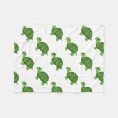 Turtle Emoji Fleece Deken (Voorkant (Horizontaal))