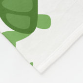 Turtle Emoji Fleece Deken (Hoek)