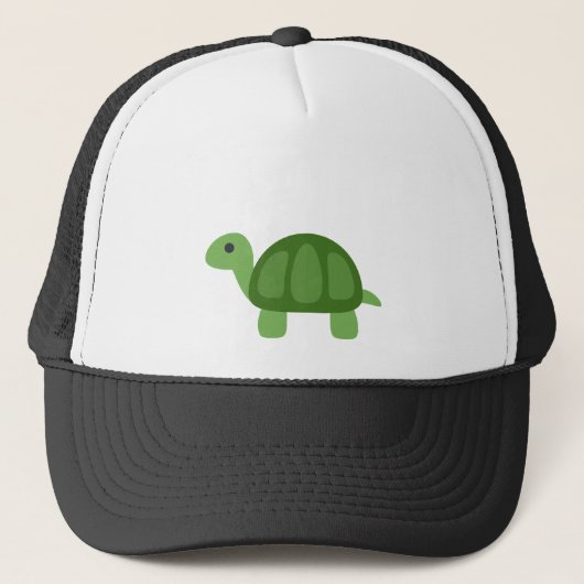 Turtle Emoji Trucker Pet (Voorkant)