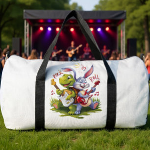 Turtle En Konijn Rock Duo Plunjezak