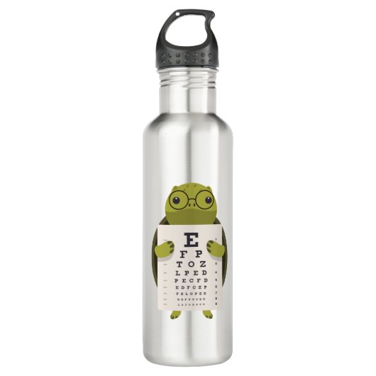 Turtle Eye Chart Waterfles (Voorkant)