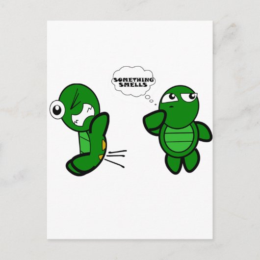 Turtle Fart Briefkaart (Voorkant)