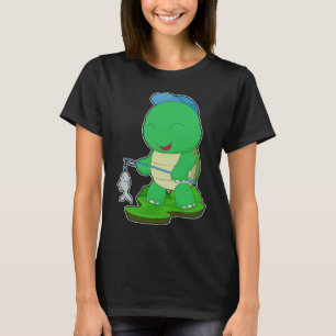 Turtle Fisher Gevist staaf Gevist T-shirt