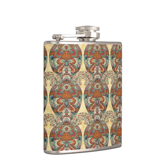 Turtle Floral Pattern Heupfles (Rechts)