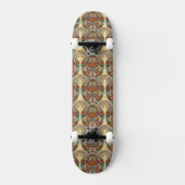 Turtle Floral Pattern Skateboard (Voorkant)
