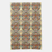 Turtle Floral Pattern Theedoek (Verticaal)