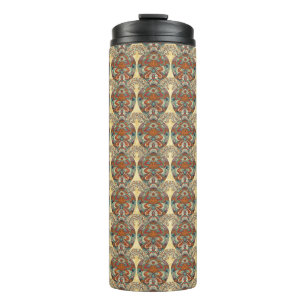 Turtle Floral Pattern Thermosbeker