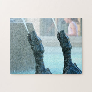 Turtle Fountain Montreal. Legpuzzel