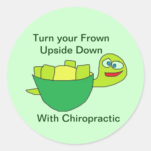 Turtle Fun Chiropractie Sticker (Voorkant)