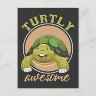 Turtle Geweldige Reptile Cute Zee Briefkaart