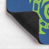 Turtle Green en Blue Graphic Muismat (Hoek)