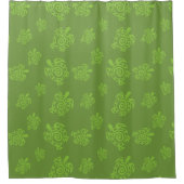 Turtle Green Graphic Douchegordijn (Voorkant)