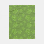 Turtle Green Graphic Fleece Deken (Voorkant)