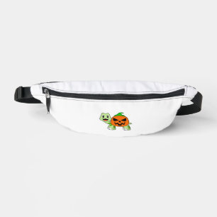 Turtle Halloween Pompoen Klassiek T-shirt Heuptasje