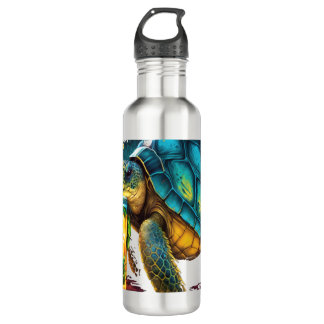 Turtle Hawaiian Sea Turtles Pineapple Aloha Copy C Waterfles