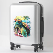 Turtle Hawaiian Zee Turtles Hawaii Beach Palm Sticker (Koffer)
