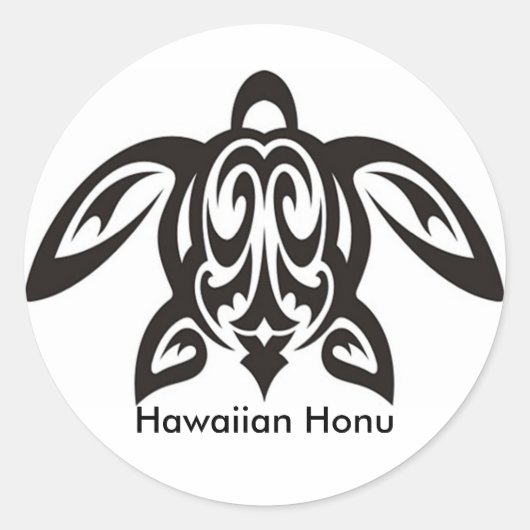 Turtle icons ronde sticker (Voorkant)