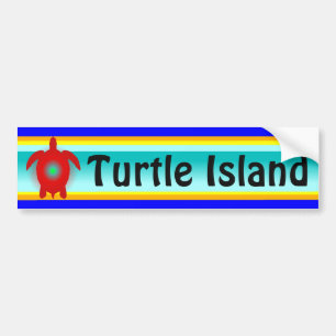 TURTLE ISLAND-bumpersticker Bumpersticker