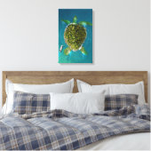 Turtle Island Canvas Afdruk (Insitu (Slaapkamer))
