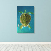 Turtle Island Canvas Afdruk (Insitu (Houten vloer))