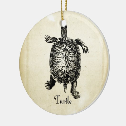 TURTLE KERAMISCH ORNAMENT (Links)