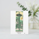 Turtle Lake Saigon Digital Illustration Briefkaart (Staand voorkant)