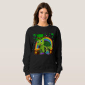 Turtle Leprechaun Hat Turtle Rainbow St Patrick's  Trui (Voorkant volledig)