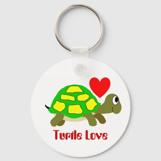 Turtle Love Sleutelhanger (Voorkant)