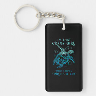 Turtle Lover A Girl Who Loves Turtles A Lot Sleutelhanger