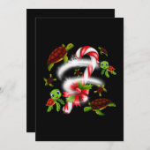 Turtle Lover | Alleen een meisje dat van Turks hou Feestdagenkaart (Voorkant / Achterkant)