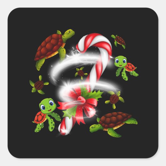 Turtle Lover | Alleen een meisje dat van Turks hou Vierkante Sticker (Voorkant)