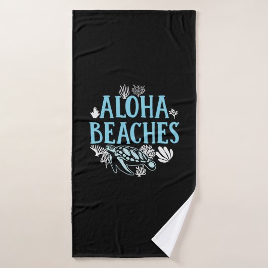 Turtle Lover | Aloha-stranden Badhanddoek (Badhanddoek)