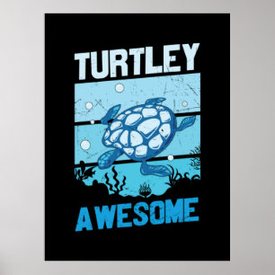 Turtle Lover Geweldige Turtley Poster