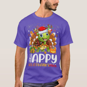 Turtle Lover Halloween Happy Kerstdank T-shirt