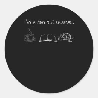Turtle Lover | Ik ben een eenvoudige vrouw Ronde Sticker