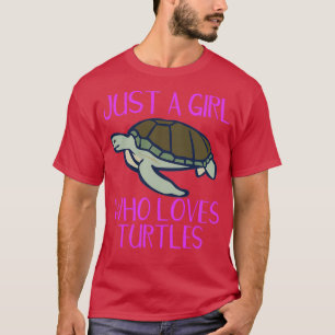 Turtle Lover is een meisje dat van Turtles houdt T-shirt