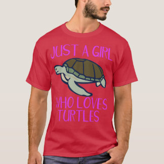 Turtle Lover is een meisje dat van Turtles houdt T-shirt