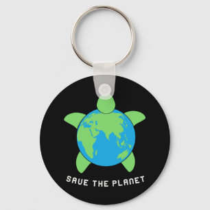 Turtle Lover Opslaan van de schildpad Sleutelhanger