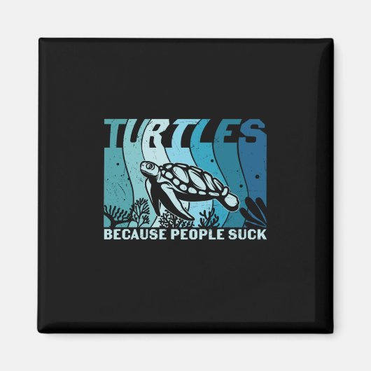Turtle Lover | Schildpadden omdat mensen Magneet (Voorkant)