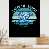 Turtle Lover | Tot strand Poster (Keuken)